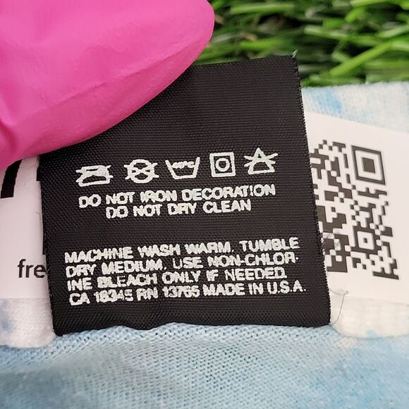 Vintage 90s Screen-Stars Shirt Womens M/L 19x26 Blue - Picture 7 of 10